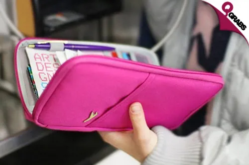 For QR29, Organize Your Travel Documents with a Stylish Passport & Card Holder - Choose from 7 Colors! (QR69Value)